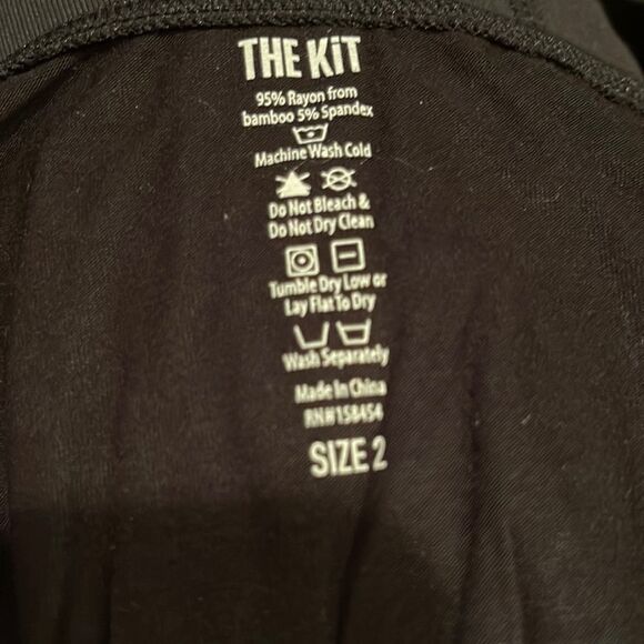 NWT The Kit Undergarments Long-sleeve Black Thong Bodysuit in dust bag Size 2 - Picture 9 of 10
